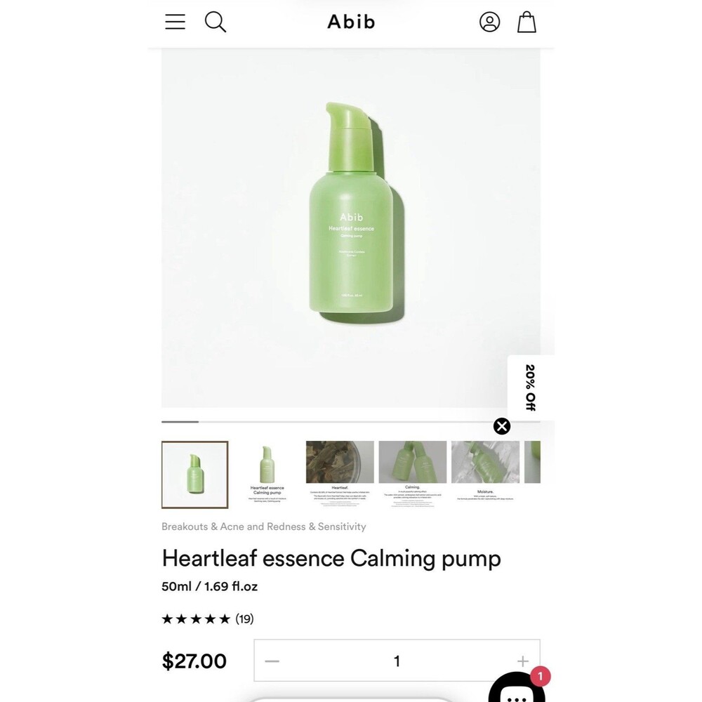 Abib Heartleaf Essence Calming Pump 50mL - Picture 7 of 7
